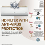 Load image into Gallery viewer, LG 3 Star (2.0 Ton) Split AC with AI Convertible 6-in-1 Cooling.