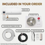 Load image into Gallery viewer, LG 3 Star (2.0 Ton) Split AC with AI Convertible 6-in-1 Cooling.