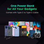 Load image into Gallery viewer, Portronics Luxcell Wireless Mini 10K - 10000mAh 22.5W Fast Charging Power Bank.