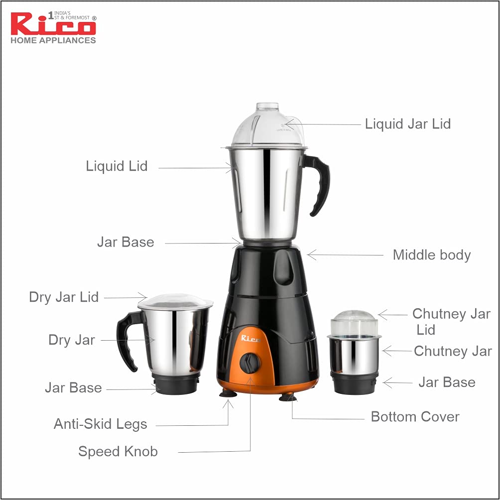 Rico Mixer Grinder - 550W – Aspire & Innovative Webstore