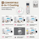 Load image into Gallery viewer, LG 3 Star (2.0 Ton) Split AC with AI Convertible 6-in-1 Cooling.