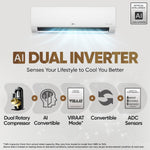 Load image into Gallery viewer, LG 3 Star (1.0 Ton) Split AC – 2025 Model.