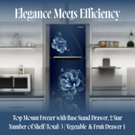 Load image into Gallery viewer, Samsung 236L Floral Design RT28C3122CU/HL Double Door Refrigerator (2 Star)