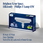Load image into Gallery viewer, Philips T-Lamp (12W) LED Rechargeable Inverter Bulb