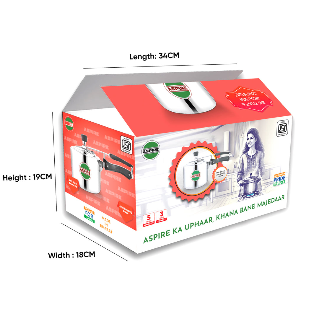 Aspire Pressure Cooker 3 Litre