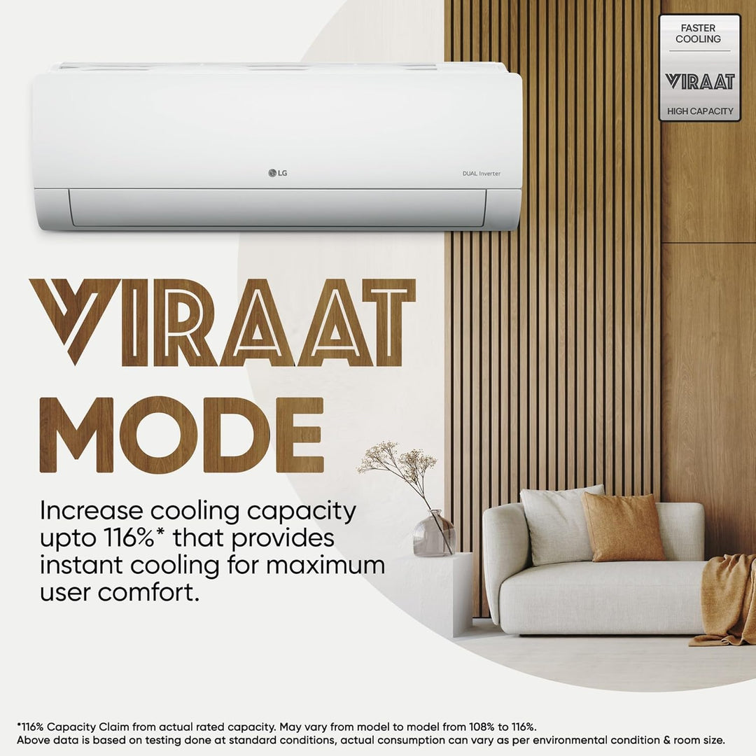 LG 3 Star (1.0 Ton) Split AC – 2025 Model
