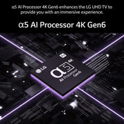 LG 139 cm (55 inches) UR75 Series 4K Ultra HD Smart LED TV.