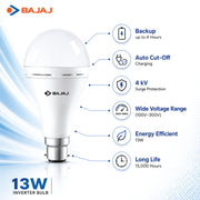 Bajaj 13W CDL Rechargeable Inverter Bulb