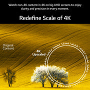 LG 139 cm (55 inches) UR75 Series 4K Ultra HD Smart LED TV.