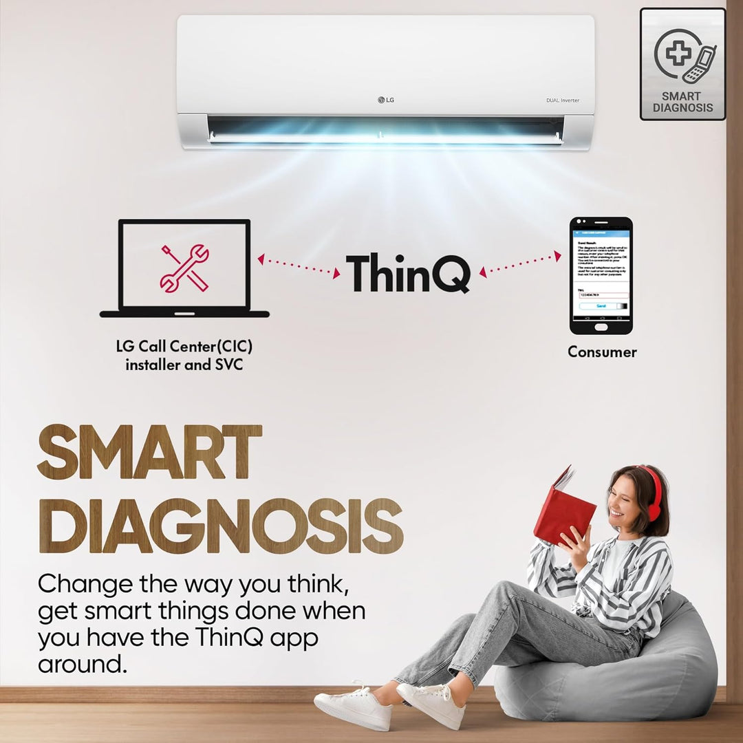 LG 3 Star (1.0 Ton) Split AC – 2025 Model