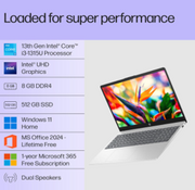 HP Laptop 15FD0751TU (2025, i3 12th Gen)