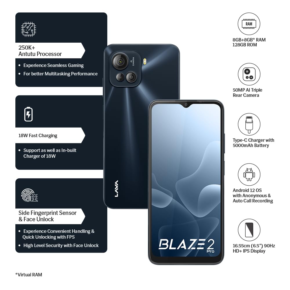 Lava Blaze Pro 4G Smartphone - Main Image