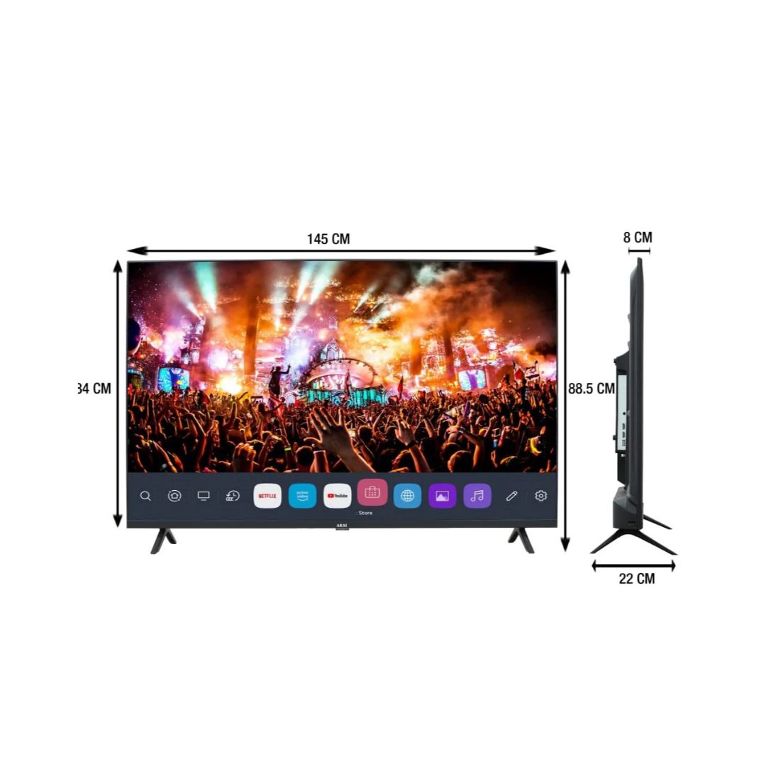 Akai 140 cm (55 Inch) 4K UHD Google TV