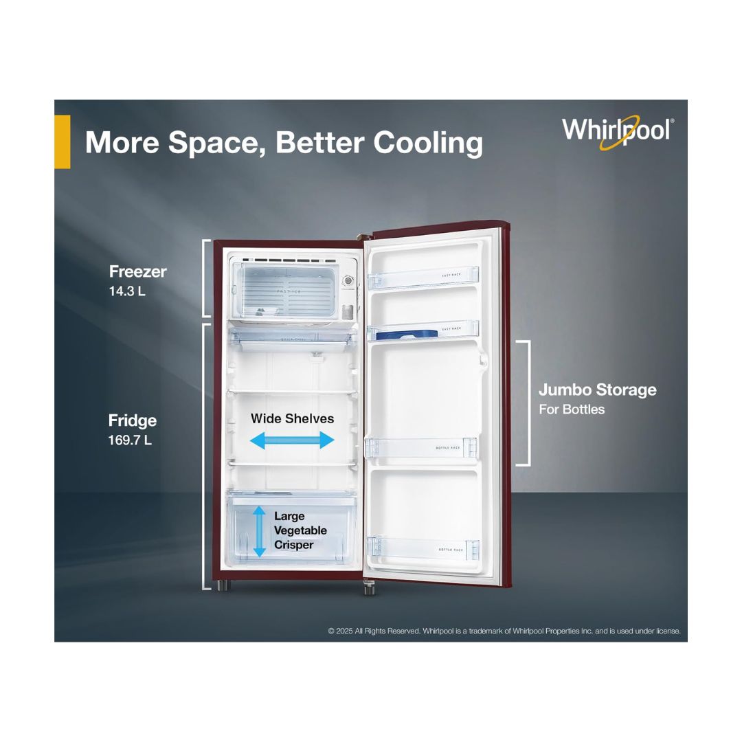 Whirlpool Ref 184 L Direct Cool Single Door 2 Star-72498
