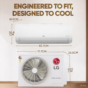 LG 3 Star (1.0 Ton) Split AC – 2025 Model.