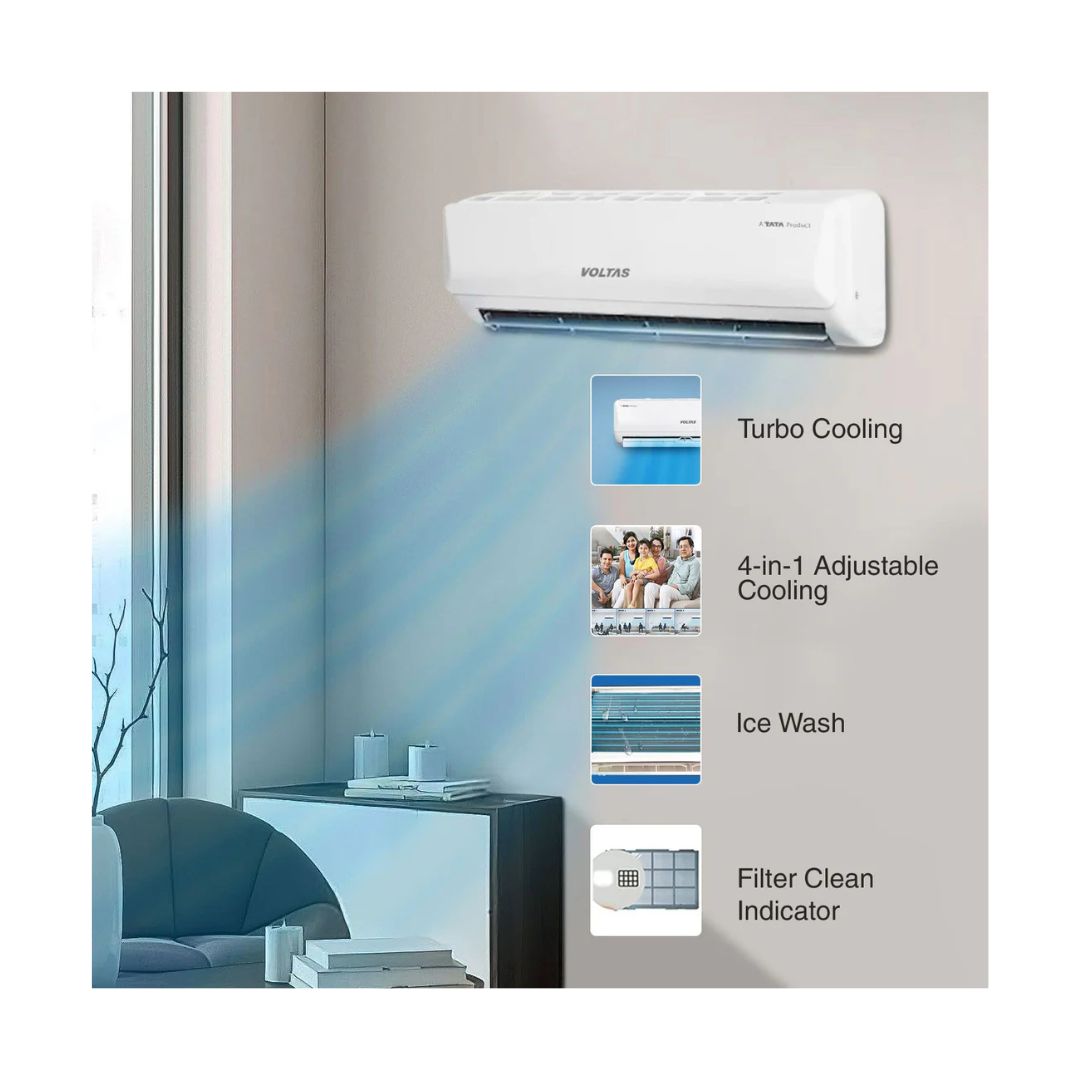 Voltas AC 1.5T Split 183 INV VERTIS ZEPHYR Gold-VSC183ZEPHYRGOLD