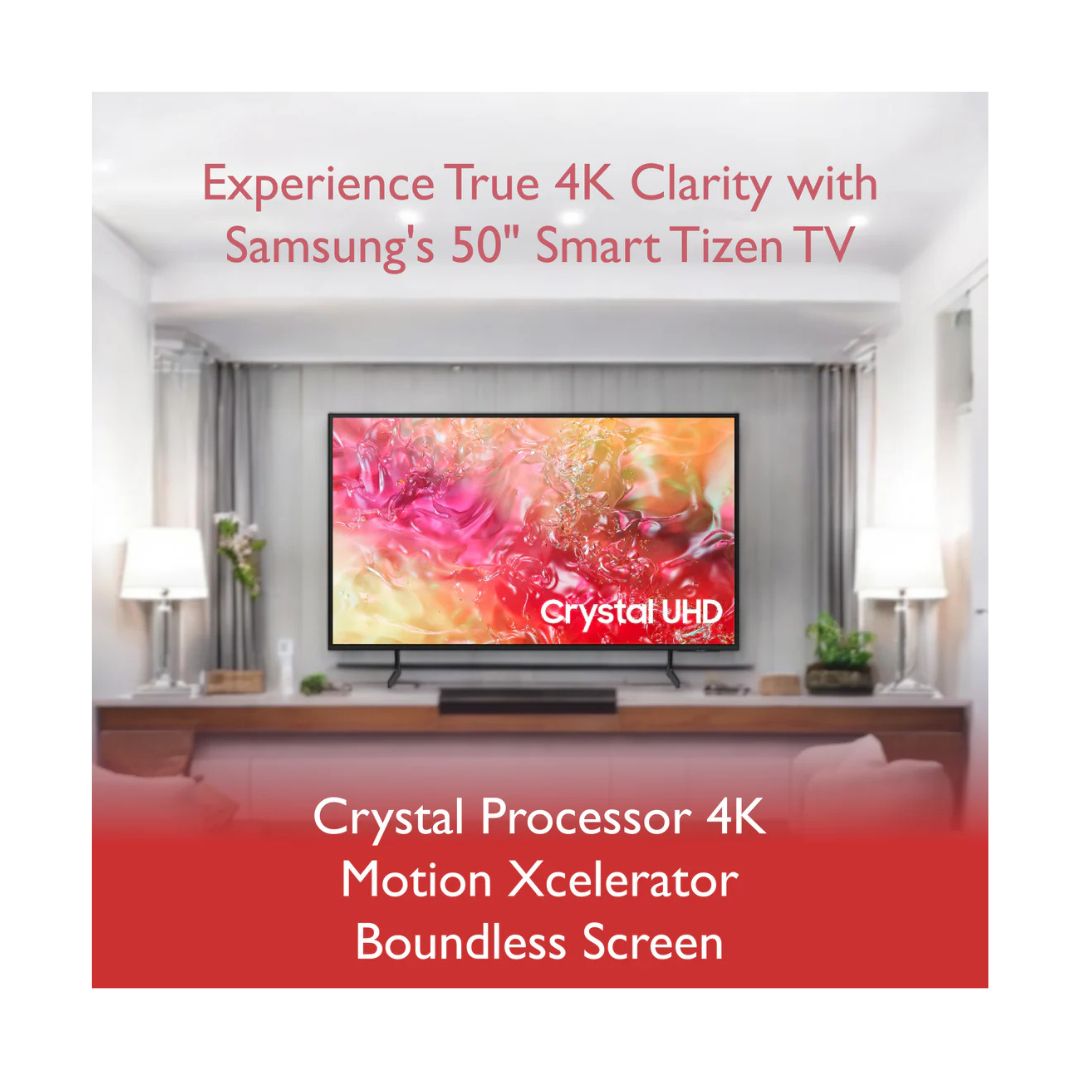 Samsung 50" 4K Ultra HD LED Smart TV (Model: UA50DU7660KLXL)