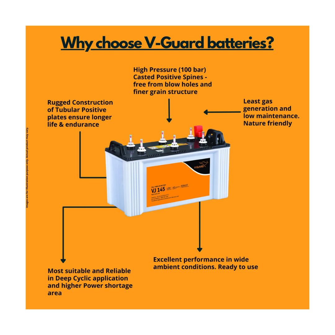 V-Guard Battery 135Ah-VJ145