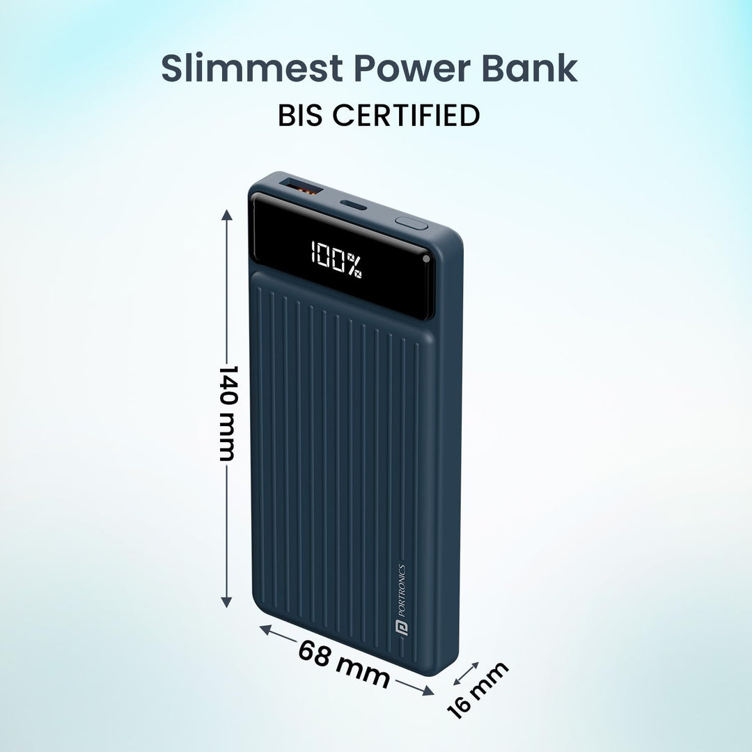 Portronics Luxcell B 10K 10000mAh 22.5W Fast Charging Power Bank