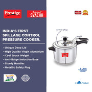 Prestige Nakshatra Plus Svachh Aluminium Straight Wall 5L Pressure Cooker.