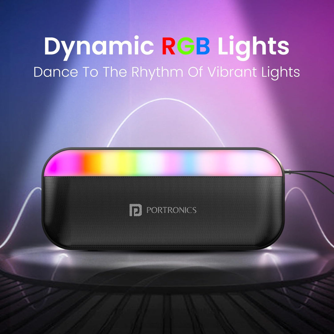 Portronics Plugs 3 - 15W Wireless Speaker with RGB Lights