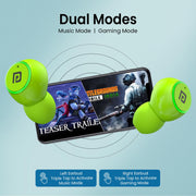 Portronics Harmonics Twins S13 Smart TWS Bluetooth Earbuds.