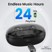 Portronics Harmonics Twins S16 Smart TWS Bluetooth Earbuds.