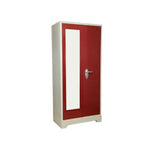 Load image into Gallery viewer, Powder Coated and Galvanized Tata Steel Metal Shelf Wardrobe with Mirror
