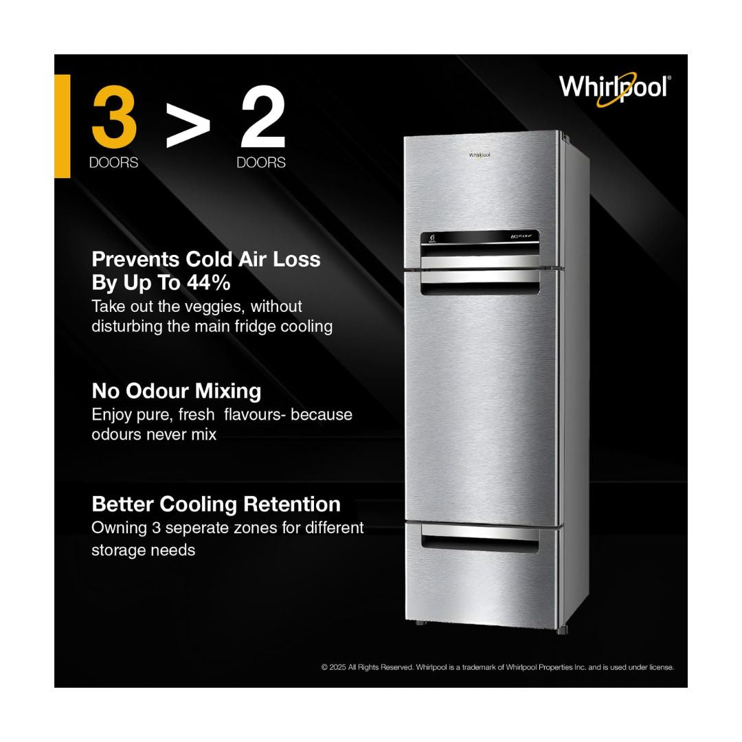 Whirlpool Ref 235 L Frost Free Triple-Door-FP-253D