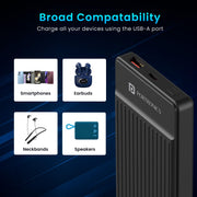 Portronics Luxcell B12 10000mAh Power Bank.