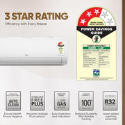 LG 3 Star (1.0 Ton) Split AC – 2025 Model.