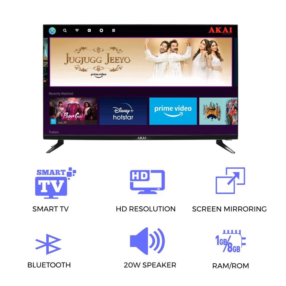 Akai 80 cm (32 Inch) HD Ready Smart LED TV