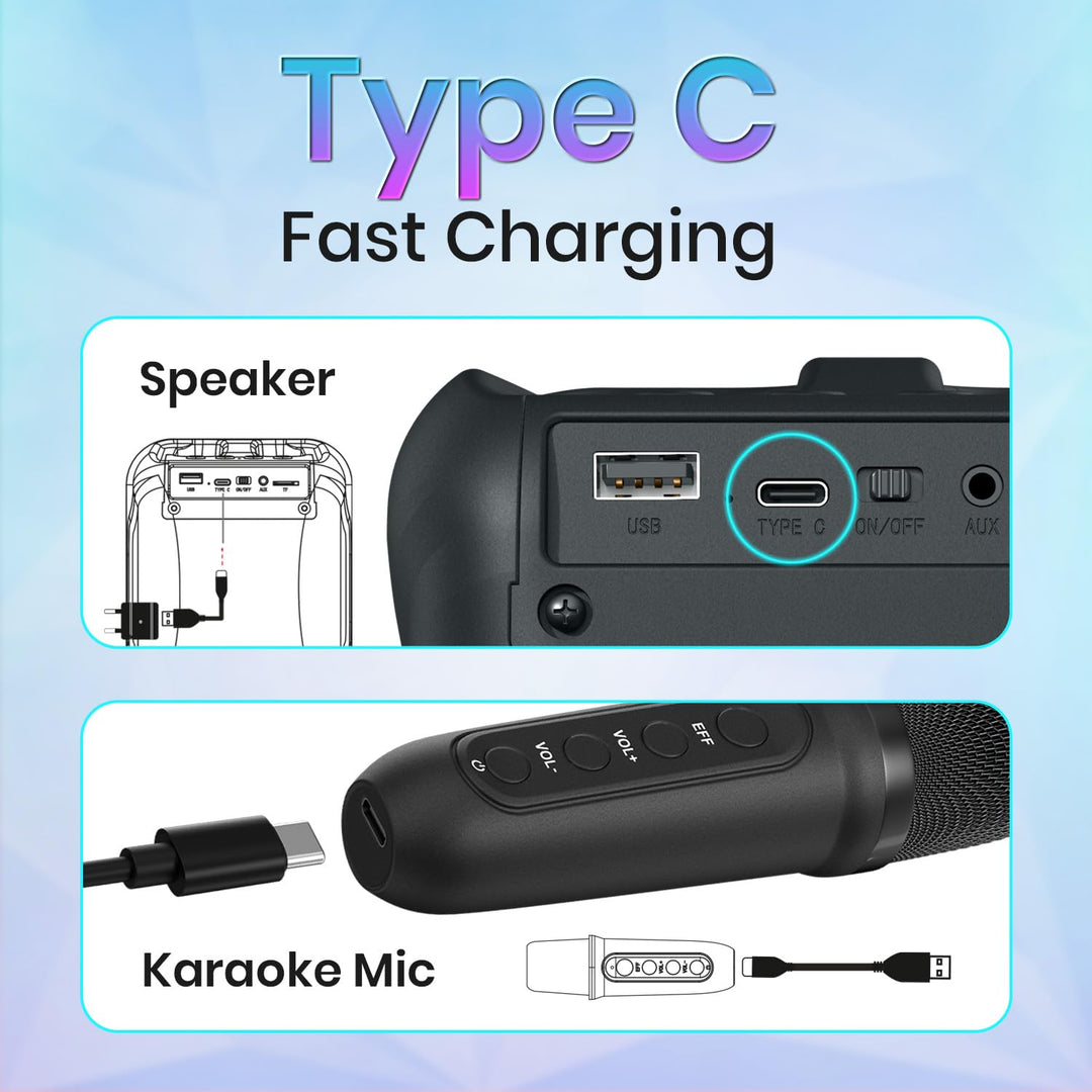 Portronics Apollo One - 20W Bluetooth Speaker with Wireless Karaoke Mic