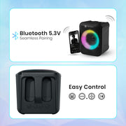 Portronics Apollo One - 20W Bluetooth Speaker with Wireless Karaoke Mic.