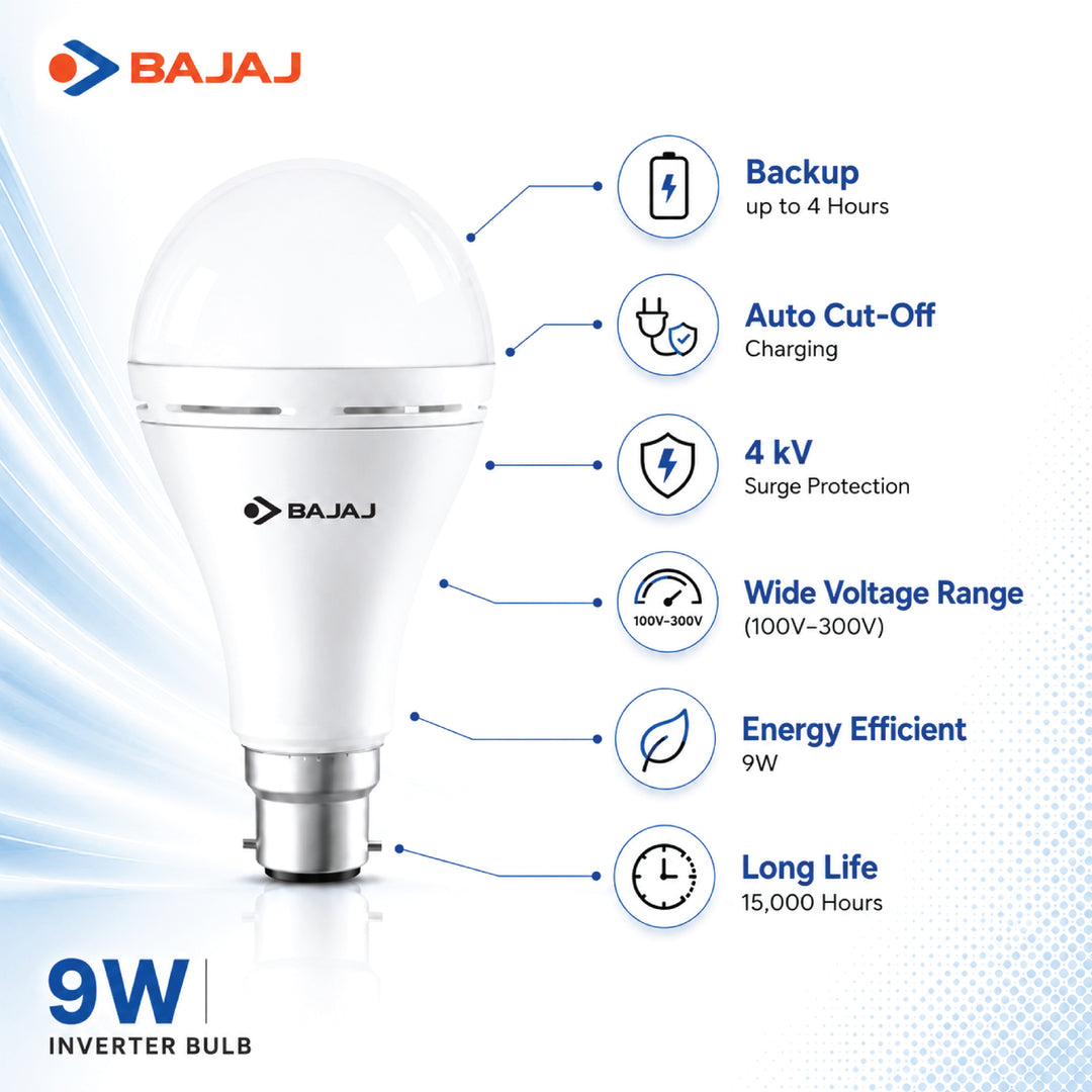 Bajaj Bulb - CDL (9W) Rechargeable Inverter Bulb