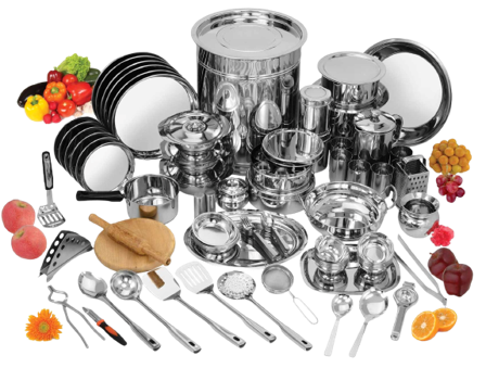 Stainless Steel Dinner Set- 101 Pieces