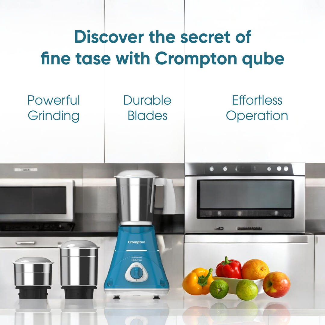 Crompton Qube Mixer Grinder - (550W)