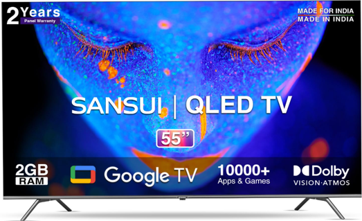 Sansui 55 inches 4K Ultra HD Smart QLED Google TV