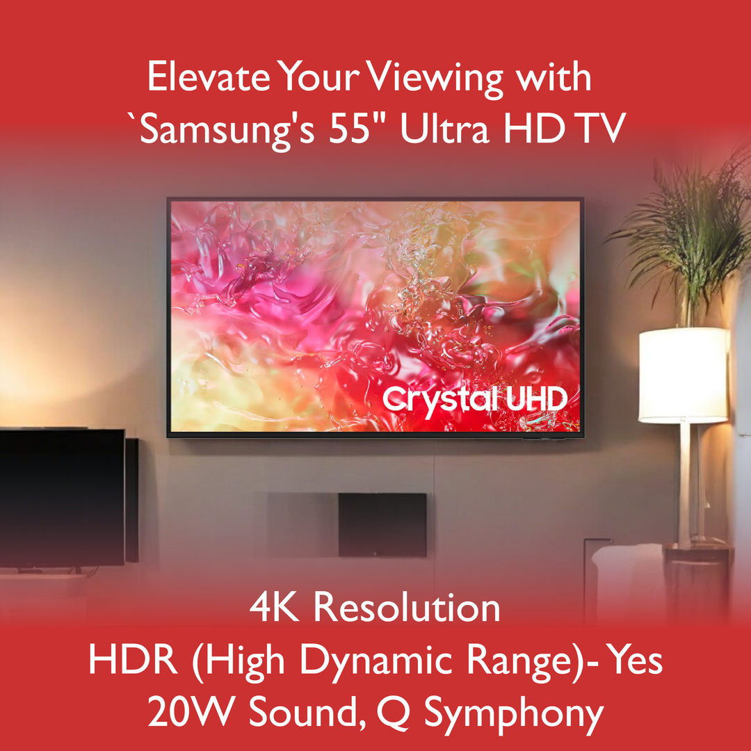Samsung 55" Ultra HD 4K LED Smart TV (Model: UA55DU7660KLXL)