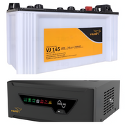 Combo of V Guard Inverter 850 & Battery 135Ah {बिजली की पूरी सुविधा, बिना रुकावट }