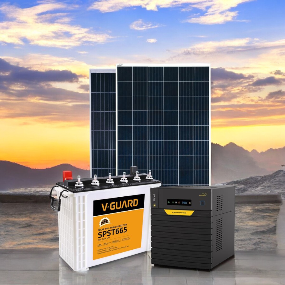 V-Guard Combo - Solar Inverter & Battery – Aspire & Innovative Webstore