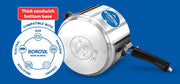 Borosil Stainless Steel Pressure Cooker 5L