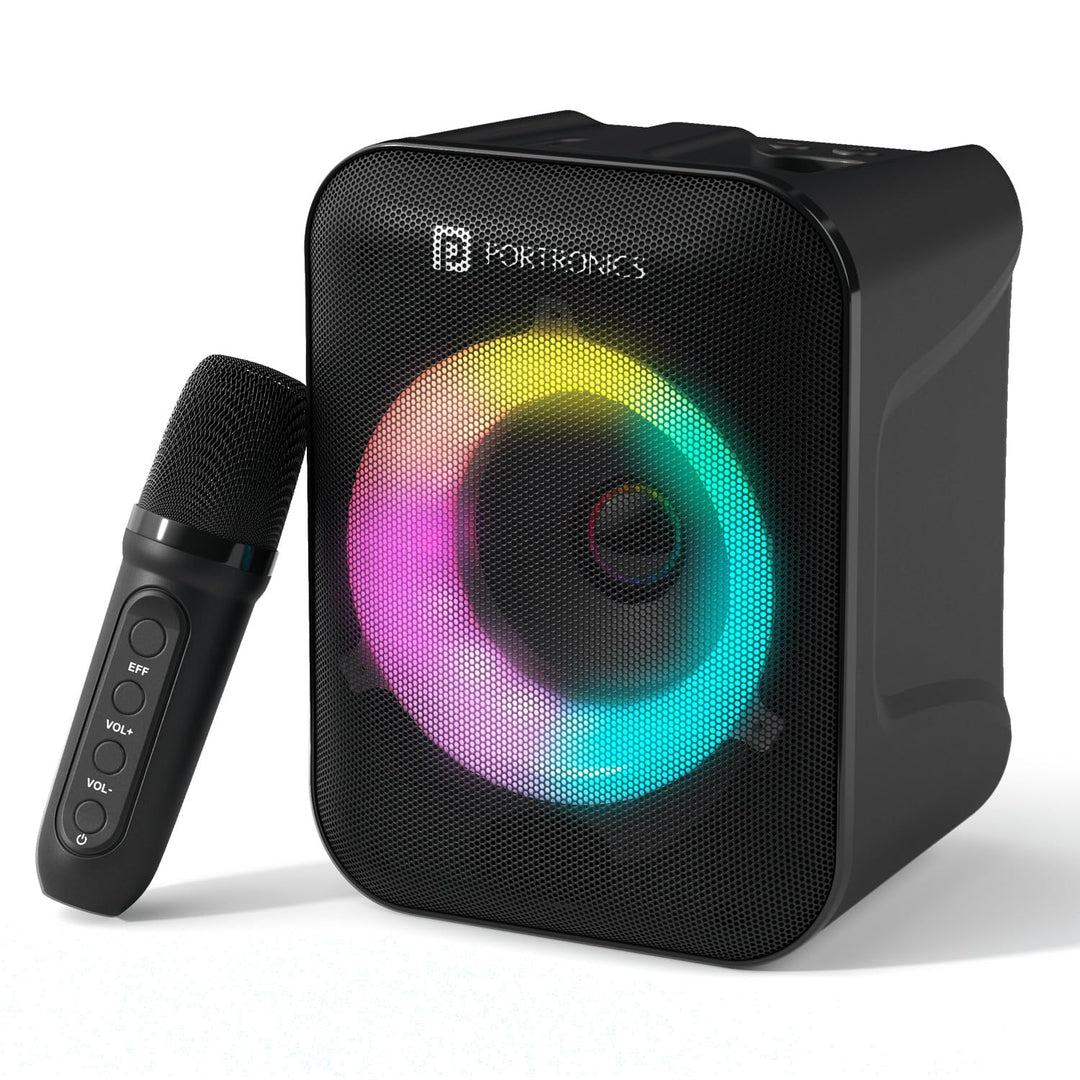 Portronics Apollo One - 20W Bluetooth Speaker with Wireless Karaoke Mic